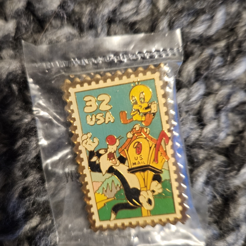 USPS Tweety and Sylvester Collectible Stamp Pin
